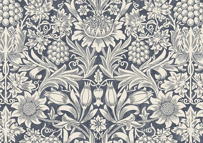 William Morris At Home Sunflower, Indigo - Twist&Fit Roller Blind - Image 6